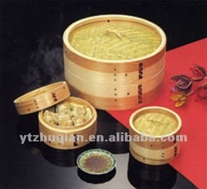 popular utensil bamboo double boiler steamer set