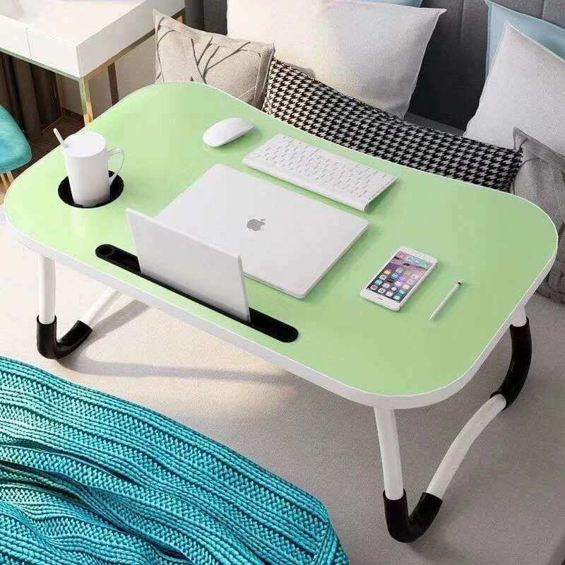 Portable Folding Picnic Desk Lazy Computer Table Sofa Bed Dinner Multi-function Small Wooden Laptop Table
