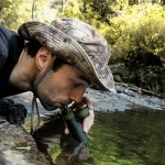 Portable light weight direct drinking water filter