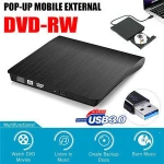 Portable Ultra Slim External USB 3.0 DVD RW DVD-RW CD-RW CD Writer Drive Burner Reader Player For Laptop PC