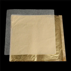 Practical Gold Foil Decor Gold Decoration Craft Paper Foil Golden Leaf Cover Leaf Sheets