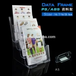 Premium Large 4 Tier Magazine Organizer, Brochure Holder, Wall Mount or Counter Top Use Clear Acrylic