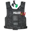 Pretend Play Toys  Police Play Set  Helmet Bullet-proof Vest Handcuffs Gun Badge Interphone  COS Children Toys  (HM9G)