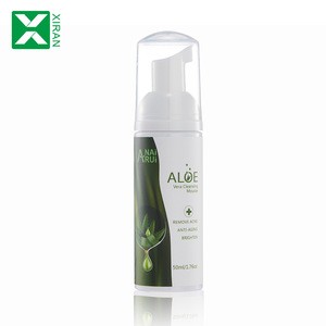 Private label Aole extract face cleanser remove acne wash facial cleansing mousse