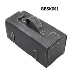 Professional black shoe care kit, Compact shoe polishing set for men women,shoe shine box set for boot and high heel shoes