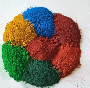 Professional factory of iron oxide fe2o3 pigment colors for concrete blocks and painting