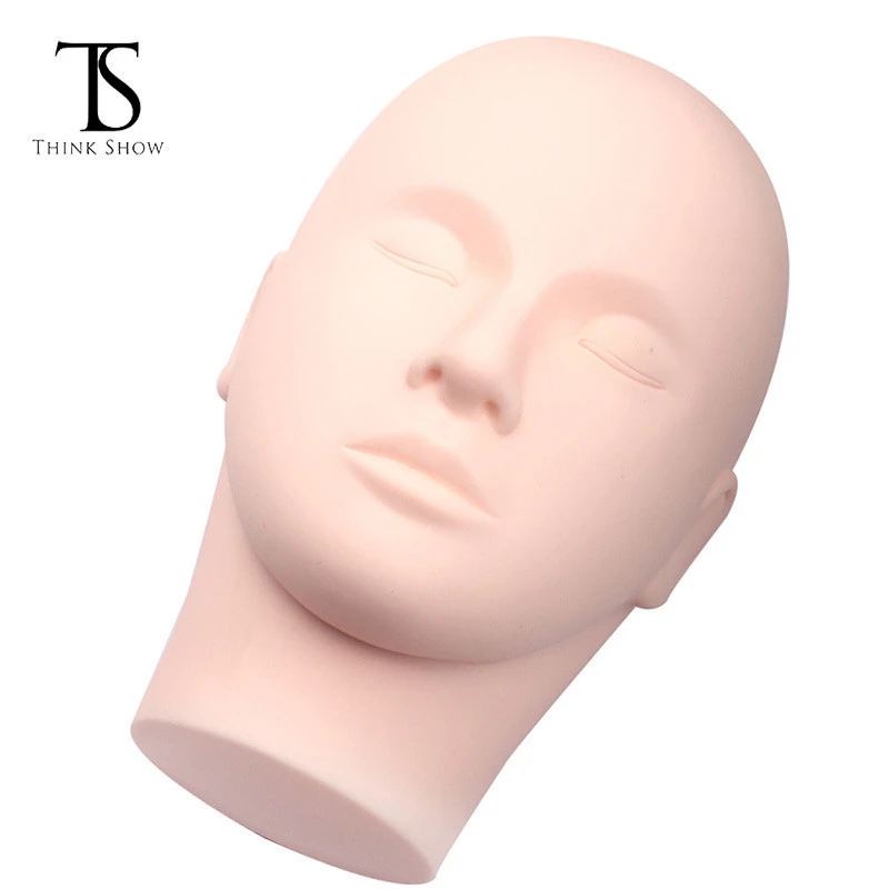 Professional Practice Training  Makeup Silicone Head For Training Eyelash Extension