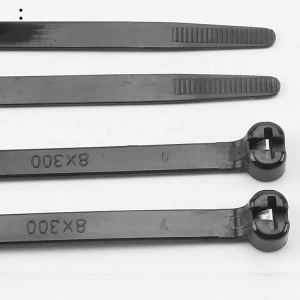 Promotional High Quality Coating Mould Mark Nylon Cable Tie With Stainless Steel Inlay