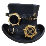 Promotional Steampunk Gorgeous Derby Headpiece Kentucky Derby Kentucky Derby Church Dress Leather Top Hats