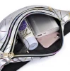 PU leather waist bag custom logo promotional fanny pack holographic fanny pack for women
