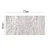 Pvc hollow round shape bath mat non slip bathroom foot mat with suction cups size 78*39cm shower rug