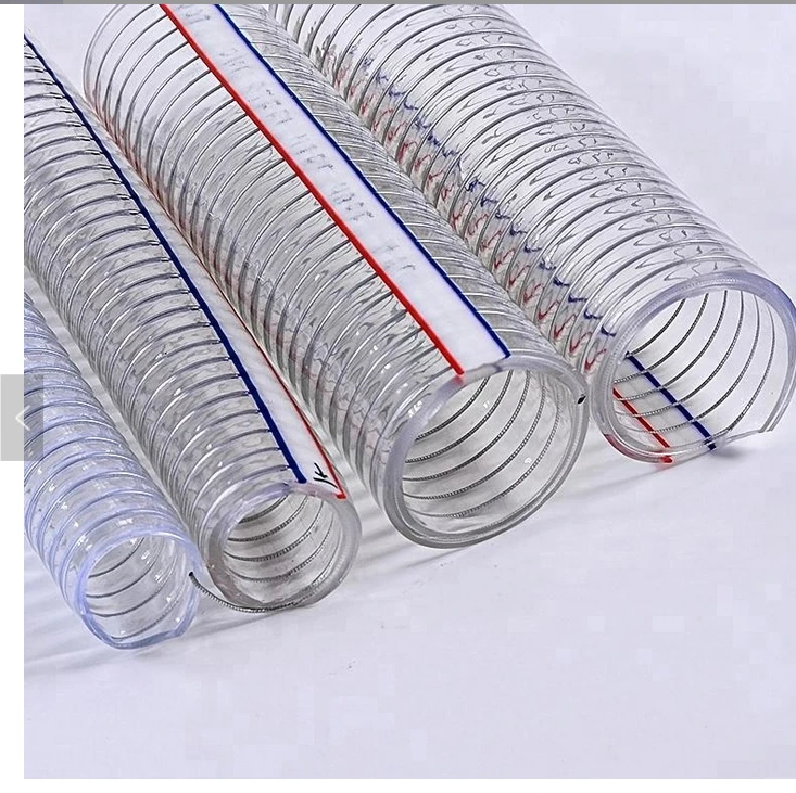 PVC with metal  wire suction hose extrusion line