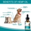 QQLR GMP Pet Dog Cat Horse Alleviates Anxiety Digestion And Other Problems Pet Hemp oil