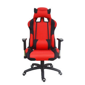 Racing Game Fabric Nylon PU Leather Swivel Office Computer Chair Furniture
