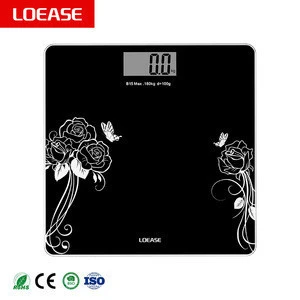 Rectangle Ultra Slim Full ABS Plastic Weight Measuring zhongshan model B1501 Bathroom Weight scale