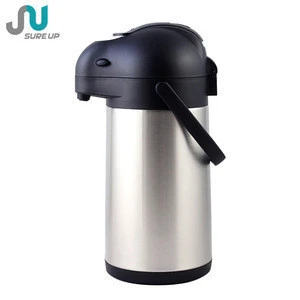 Relaxing Design High Quality Stainless Steel Coffee Dispenser Vacuum Pump Pot with Lever Pumping System