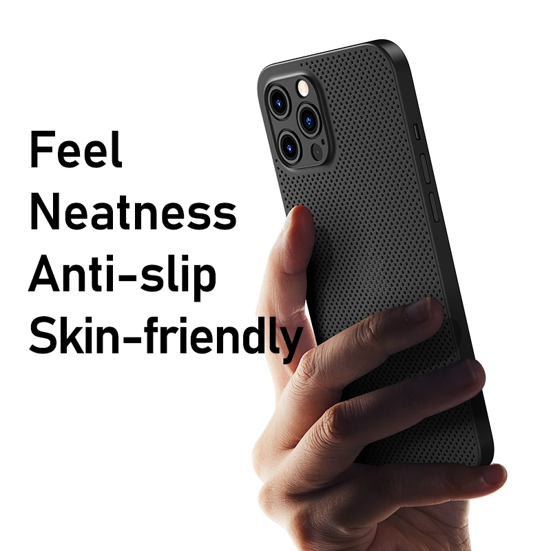 REMAX Breath Series Ultra thin texture Precise opening honeycomb heat dissipation Phone Case For iphone12