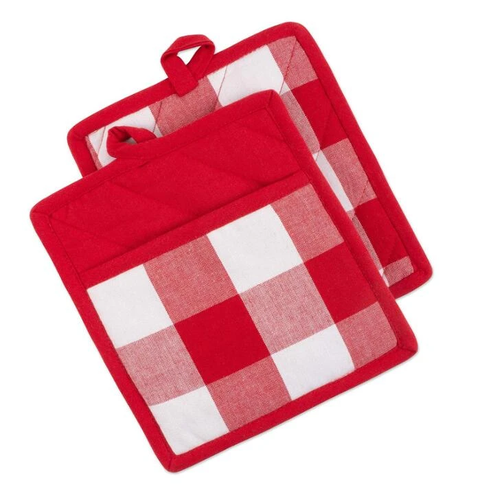 Resistant Hot Pad Square Pot Holders with Pocket