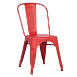 Restaurant Electroplating Dining Vintage Industrial Metal Chair