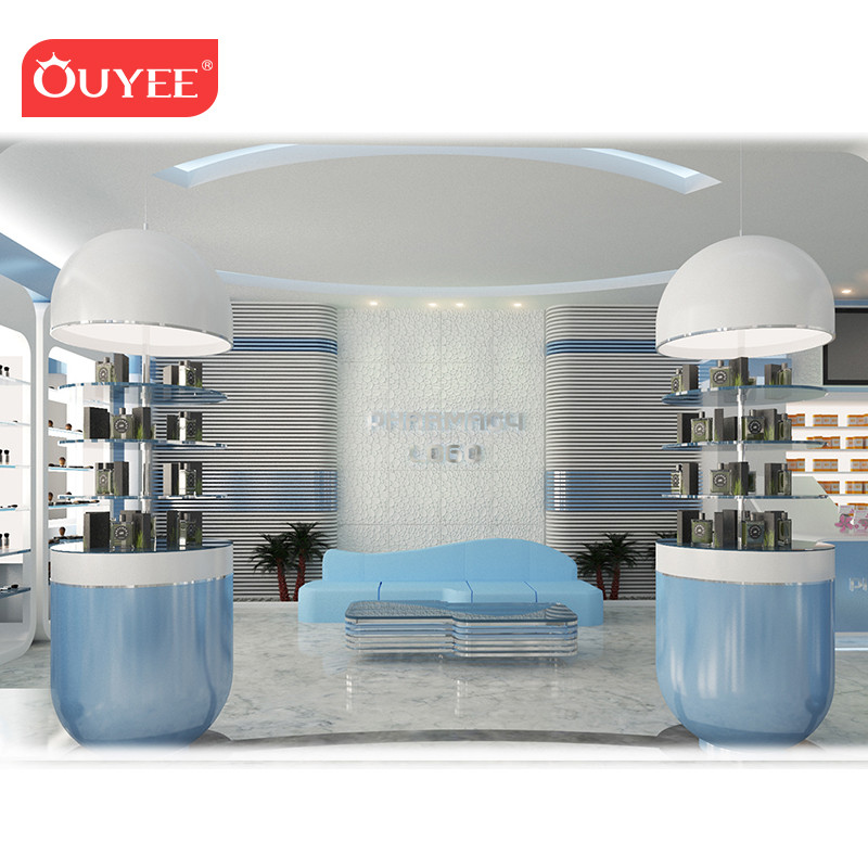 Buy Retail Pharmacy Shop Interior Design Cosmetic Display