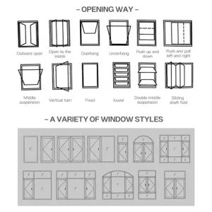 RG Wholesale Customized Vertical Louvre Hurricane Shutters Aluminium Windows Shutters