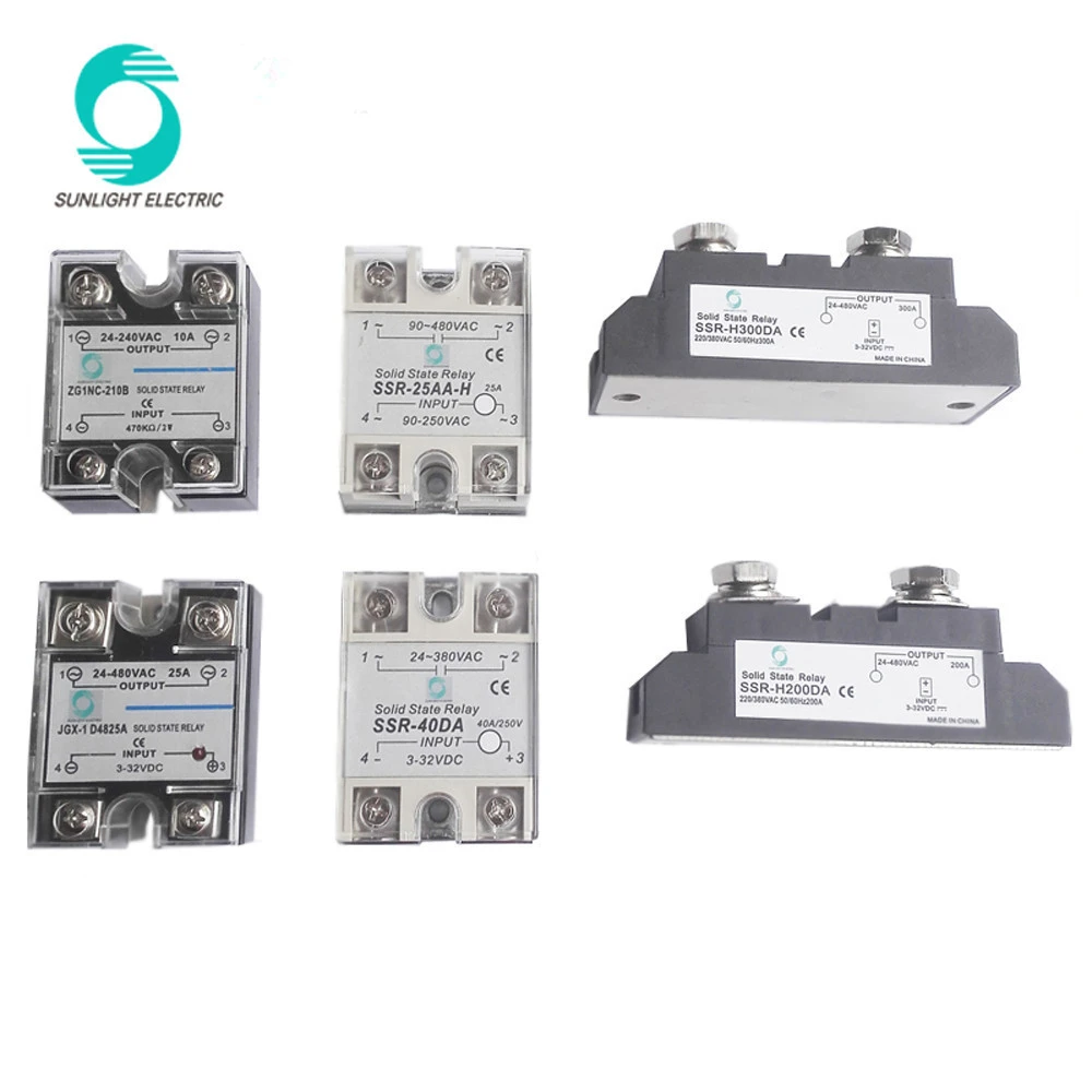 RoHS CE ISO9001 JGX series dc to dc 10A 16A 25A 40A 60A 80A 100A 120A single phase ssr solid state relay