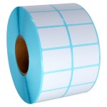 Roll blank 30x20mm 1000 pcs direct thermal paper  self adhesive label sticker