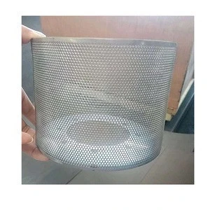 Round hole 0.8mm micro perforated sus304 filter mesh filter cartridge liquid filter  Perforated metal mesh
