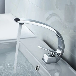 ROVATE Bathroom  Faucet, Single Handle Single Hole Vessel Vanity Sink Tap, Hot and Cold Water Brass Basin Faucet