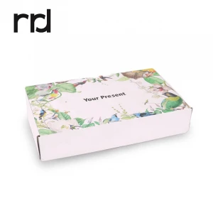 RRD Wholesale Custom Logo Printed Small Corrugated Paper Cardboard Box Packaging Box