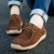 RTS Wholesale Mens Retro Brown Cow Suede Leather Sports Shoes Sneakers Casual flat shoes man