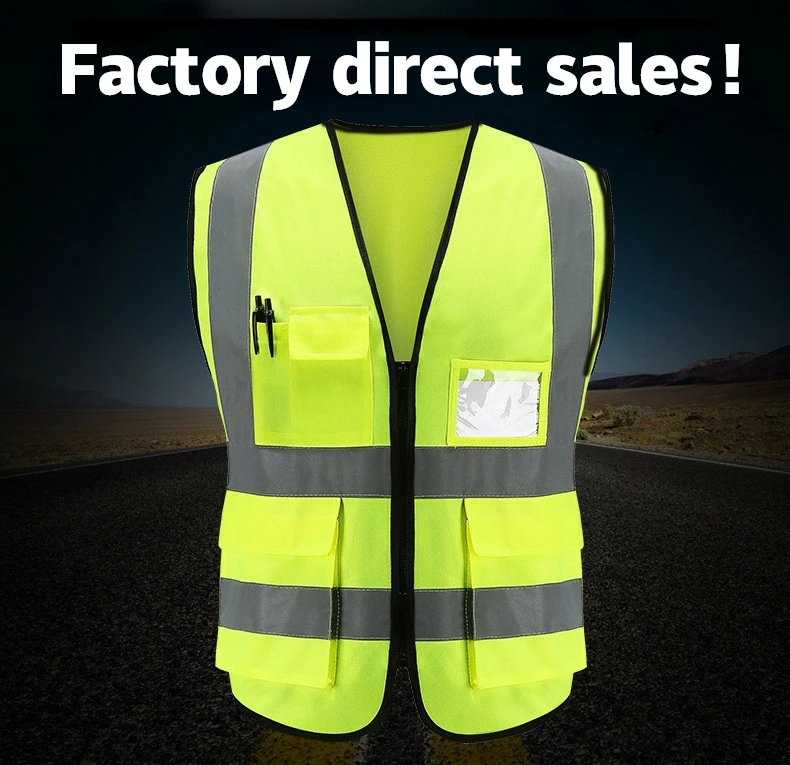 saftey  flexible reflective material lead vest running vest with lightsafety reflective apparel mesh vest reflective