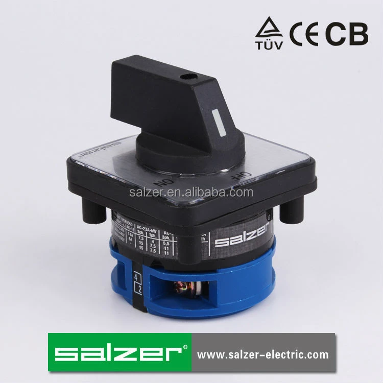 Salzer 32A OFF-ON Cam Switches SA32 2-1  1Pole (TUV,CE and CB Approved)