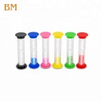 Sand clock,1min,5min,2 min,4min,30skid-friendly tooth brushing holder plastic minute sand timer/hourglass