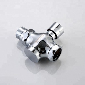 Sanitary ware fitting in wall chromed polished push button brass flush valve