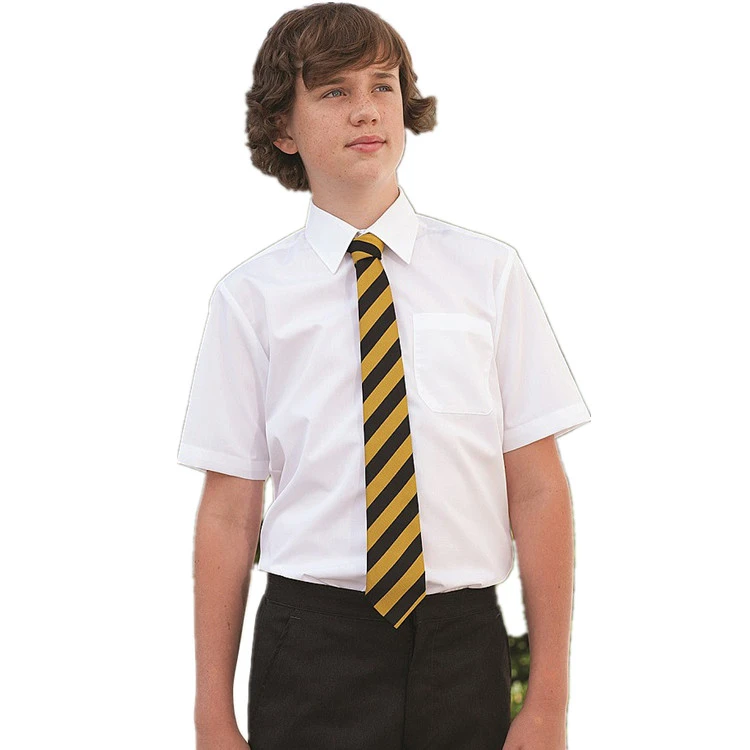 School Shirt with Tie Custom Adult Summer High School Uniform