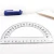 Import School stationery students plastic geometry math protractor ruler from China