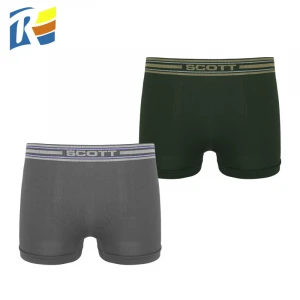 Seamless Male Underwear Knitted Factory Polyester Custom Men Boxer Briefs Shorts