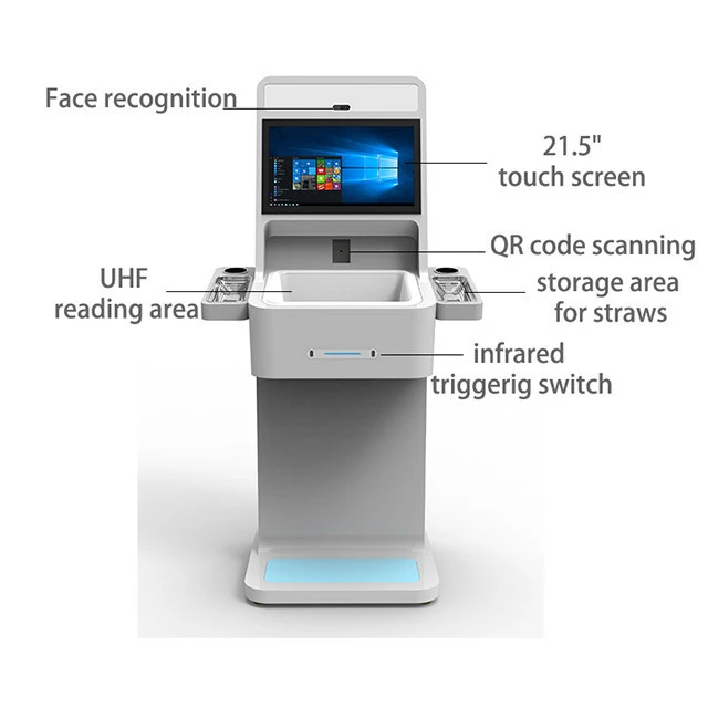 Self Checkin Payment System RFID Kiosk with Touch Screen
