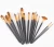 Import selling oil paints watercolor colorful nylon hair kids paint brushes art brush from China