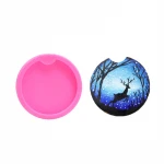 Shiny Jar Shape keychains epoxy resin molds Silicone Mould vase Resin Decorative Craft DIY Mold moulds