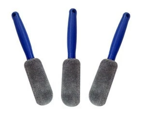 short handle car tyre brush Top Products Hot Selling Competitive blue Car Tire Wash Brush with plastic handle