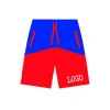 Shorts Men Short Set For Men Basketball Boxer Biker Board Gym mma Swim sky &amp; Red Short pants Wetsuits