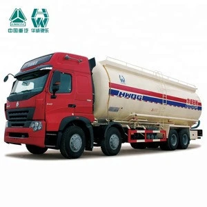SINOTRUK HOWO A7 Bulk Cement Truck 371HP 8X4 LHD 25-43CBM