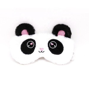 Sleeping Mask 1pcs Soft Plush Blindfold Cute Horn Sleep Mask Eye Mask
