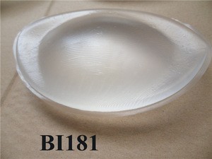 Small Abaloned-shaped Silicone bra insert BI18 Silicone Gel Insert Pads Breast uplift Enhancer Push Up Padded Bra insert