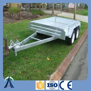 Small Hot Dipped Galvanised box trailer With cage for sale