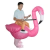 Small MOQ wholesale factory direct sell adult party inflatable funny flamingo anime costume