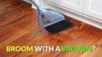 Smart Broom With a Vacuum  Vabroom Vacuum Broom Hybrid Eliminates Dustpans broom with built-in vacuum