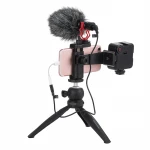 Smartphone Video Microphone Shotgun Vlogging Tripod Kit and Equipment with LED light for TikTok YouTube Facebook Livestreaming